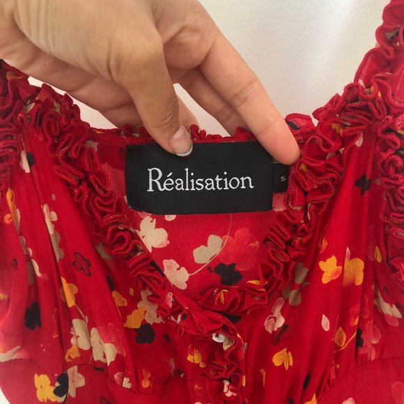 Realisation Par Juliet Dress in Rouge Fleur Sz S - Picture 8 of 8